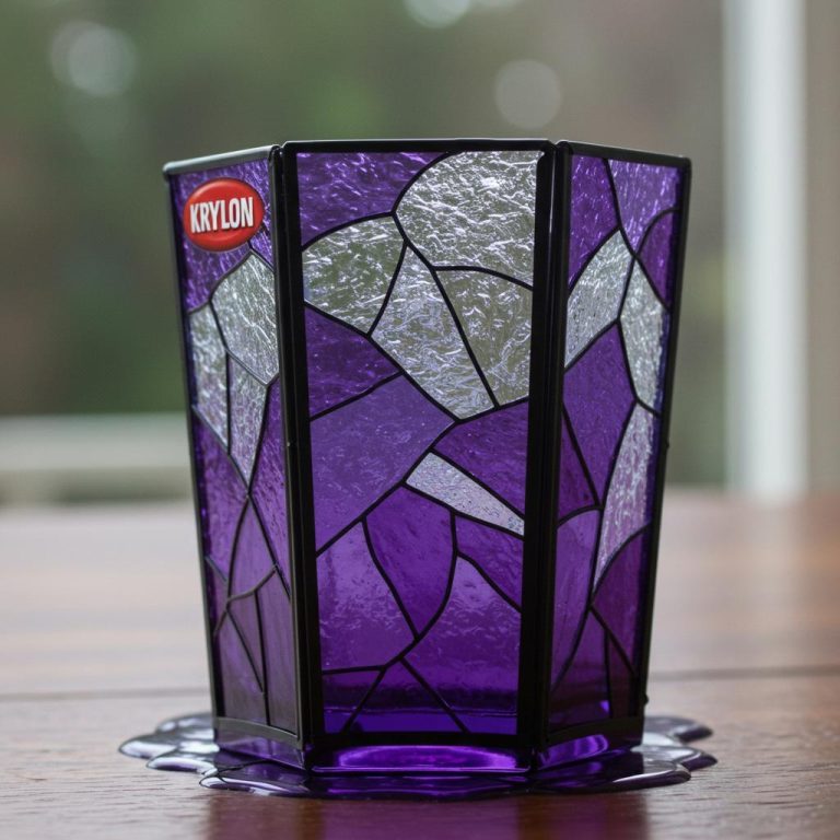 Krylon Stained Glass Paint: Achieve a Royal Purple Look Easily!