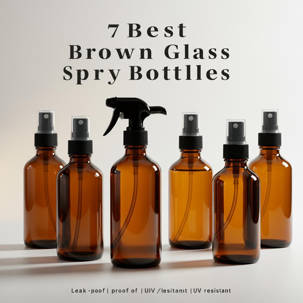 7 Best Brown Glass Spray Bottles of 2026 (Leak-Proof & UV Resistant)