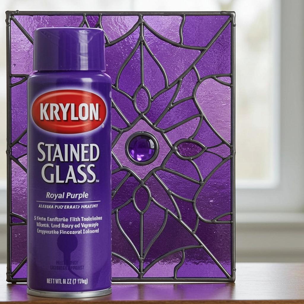 Krylon Stained Glass Royal Purple Spray Paint: Achieve Stunning Translucent Effects!