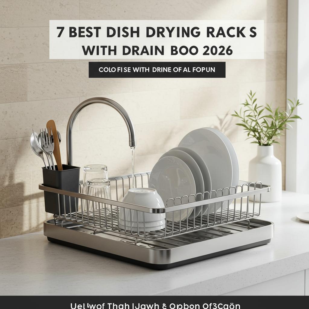 7 Best Dish Drying Racks with Drain Boards of 2026 (Tested & Reviewed)