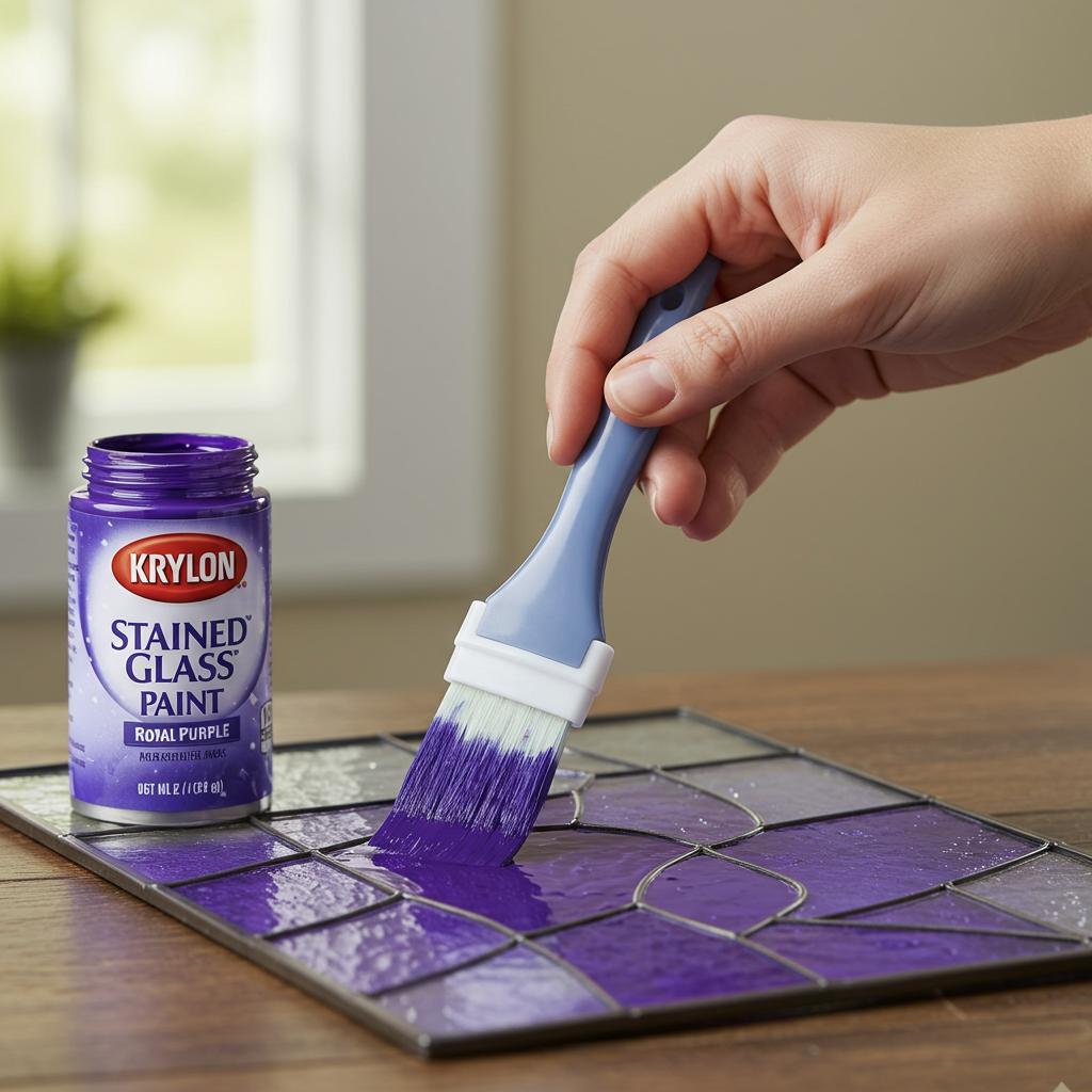 Krylon Stained Glass Paint: Achieve a Stunning Royal Purple Finish!