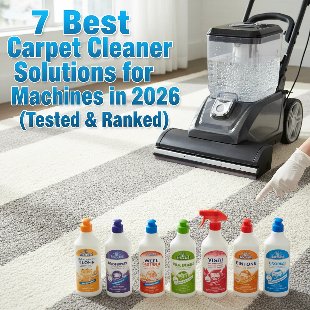 7 Best Carpet Cleaner Solutions for Machines in 2026 (Tested & Ranked)
