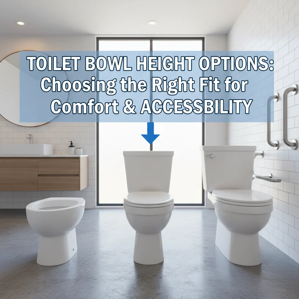 Toilet Bowl Height Options: Choosing the Right Fit for Comfort & Accessibility