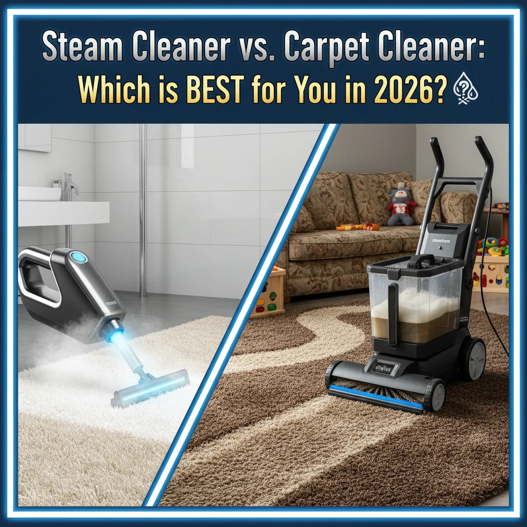 Steam Cleaner vs. Carpet Cleaner: Which is BEST for You in 2026?